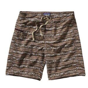 Patagonia‎ Men's Minimalist Wavefarer Board Shorts Brown Size 36